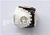 Enamel Zinc Alloy European Beads, Drum, plated, without troll & large hole Approx 4mm 