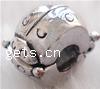 Sterling Silver European Clip, 925 Sterling Silver, Ladybug, plated Approx 4mm 