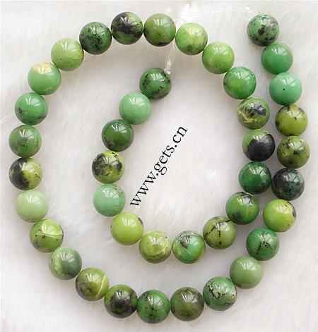 Australia Chrysoprase Bead, Round, natural, more sizes for choice, Grade A, Length:15 Inch, Sold By Strand