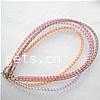 Plastic Net Thread Necklace Cord, Plastic Net Thread Cord, zinc alloy lobster clasp, platinum color plated, 4mm Approx 16 Inch 