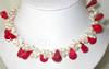Natural Coral Necklace, two tone, Grade A, 5-6mm Inch 