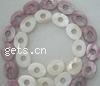 Natural Freshwater Shell Beads, Oval, painted Grade A Approx 