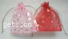 Organza Jewelry Pouches Bags, with star pattern Grade A 