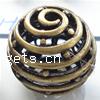 Zinc Alloy Hollow Beads, Drum, plated 11mm 