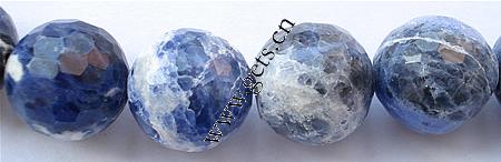 Sodalite Beads, Round, more sizes for choice & faceted, Length:15 Inch, Sold By Strand