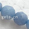 青いアベンチュリンビーズ, ブルーアベンチュリン, ラウンド形, 切り面, 長さ:15.5 インチ, 65パソコン/ストランド, 売り手 ストランド