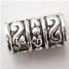 Zinc Alloy European Beads, Tube, plated Approx 5mm 