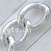 Aluminium Twist chaine ovale, Placage, chaîne de torsion ovale, plus de couleurs à choisir, protéger l'environnement, sans nickel, plomb et cadmium m Vendu par lot