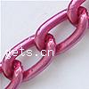 Aluminum Twist Oval Chain, plated nickel, lead & cadmium free m [