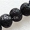Natürliche Lava Perlen, Rondell, 10x12mm, Bohrung:ca. 0.8mm, Länge:15.5 ZollInch, 33PCs/Strang, verkauft von Strang