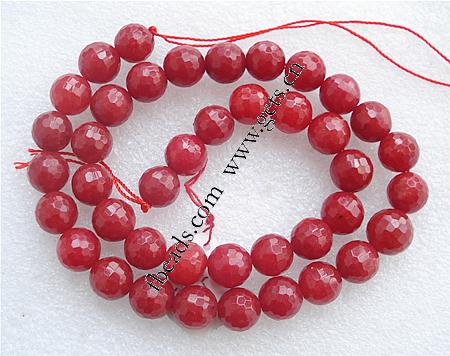 Dyed Jade Beads, Dyed Marble, Round, different size for choice & faceted, more colors for choice, Grade AA, Hole:Approx 1mm, Length:15 Inch, Sold By Strand