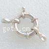 Sterling Silver Spring Ring Clasp, 925 Sterling Silver, plated 
