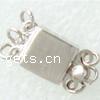 Sterling Silver Box Clasp, 925 Sterling Silver, Square  & smooth Approx 1.5mm 