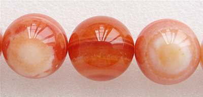 Natural Lace Agate Beads, Round, more sizes for choice, red, Grade A, Hole:Approx 1-1.5mm, Length:Approx 15 Inch, Sold By Strand