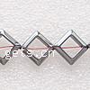 Non Magnetic Hematite Beads, Rhombus black, 14mm Approx 0.6mm Approx 16 Inch, Approx 