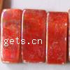 Natural Freshwater Shell Beads, Rectangle red Approx 15 Inch 