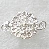 Sterling Silver Box Clasp, 925 Sterling Silver, Flower, plated, layered & single-strand 10mm 