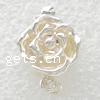 Sterling Silver Box Clasp, 925 Sterling Silver, Flower, plated, layered & single-strand 