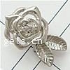 Zinc Alloy Magnetic Clasp, Flower, plated nickel, lead & cadmium free 