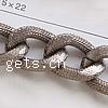 Aluminum Twist Oval Chain, plated, woven pattern nickel, lead & cadmium free m 
