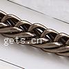 Aluminum Rope Chain, plated nickel, lead & cadmium free m 