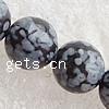 Schneeflocke Obsidian Perlen, rund, verschiedene Größen vorhanden & importiert, Länge:15 ZollInch, verkauft von Strang[