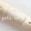 Natural Coral Beads, Tube, white, Grade A, 14-33x17-19mm Approx 1mm Inch, Approx 