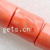 Natural Coral Beads, Tube, orange, Grade AB, 20-40x12-15mm Approx 2mm Inch, Approx 
