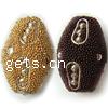 Indonesia Jewelry Beads, with Glass Seed Beads & Brass & Iron, Bicone cadmium free Approx 3mm 
