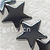 Non Magnetic Hematite Beads, Star, black, Grade A Approx 0.6mm Approx 16 Inch, Approx 