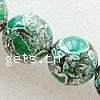 Mosaic Turquoise Beads, Round, synthetic 10mm Approx 1.5mm [
