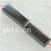 Magnetic Hematite Beads, Rectangle black, Grade A Approx 0.6mm Inch 