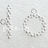 Sterling Silver Toggle Clasp, 925 Sterling Silver, Round, plated, textured & single-strand 8mm Approx 1.5mm 