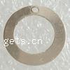 Sterling Silver Tag, 925 Sterling Silver, Donut, plated Approx 1mm 