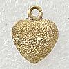 Stardust Brass Pendants, Heart, plated Approx 2mm 