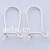 925 Sterling Silver Kidney Earwires, plated [