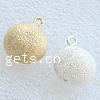 Stardust Brass Pendants, Round, plated Approx 2mm 