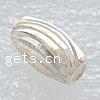 Sterling Silver Diamond Cut Beads, 925 Sterling Silver, Oval, plated Approx 1.5mm 