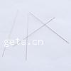 Beading Needles, Stainless Steel original color, Approx 
