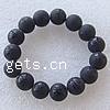 Wrist Mala, Black Agate, frosted, 14mm Approx 2mm .2 Inch, Approx 