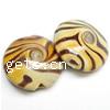 Handmake Lampwork Glass Beads,Flat Round,16x8mm,Sold by Lot