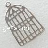 Brass Tool Pendants, Cage, plated Approx 2mm 