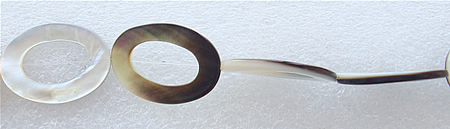 Черные губы Shell бусы, Черная ракушка, Овальная форма, разный размер для выбора, длина:16 дюймовый, продается Strand