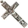 Zinc Alloy Cross Pendants, Crucifix Cross, plated cadmium free 