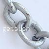 Iron Oval Chain, plated, smooth lead & cadmium free 