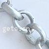 Iron Oval Chain, smooth, OK chain, plated colors for choice, 5x4x1mm, Length:100m, Sold by Lot