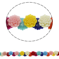 Синтетические коралловые бусы, Синтетический коралл, Форма цветка, разный размер для выбора & слоенная, разноцветный, отверстие:Приблизительно 1mm, длина:Приблизительно 13.3 дюймовый, продается Strand