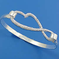 Brass Bracelets, silver color plated 4.5mm, Inner Approx 56mm Approx 7 Inch 