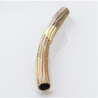 Brass Tube Beads, plated Approx 2.5mm 
