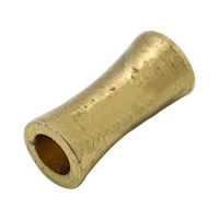 Brass Tube Beads, plated Approx 3mm 